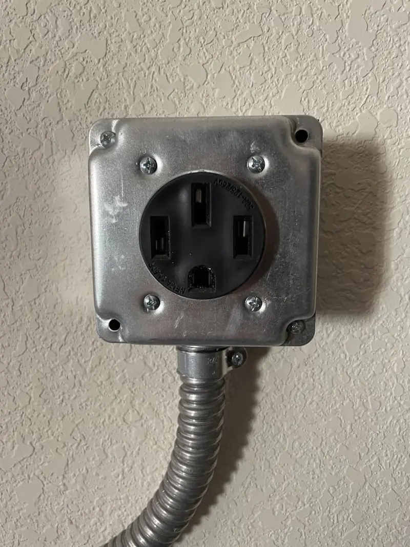 NEMA 14-50 outlet installed for Smart Home Electrical in Victoria